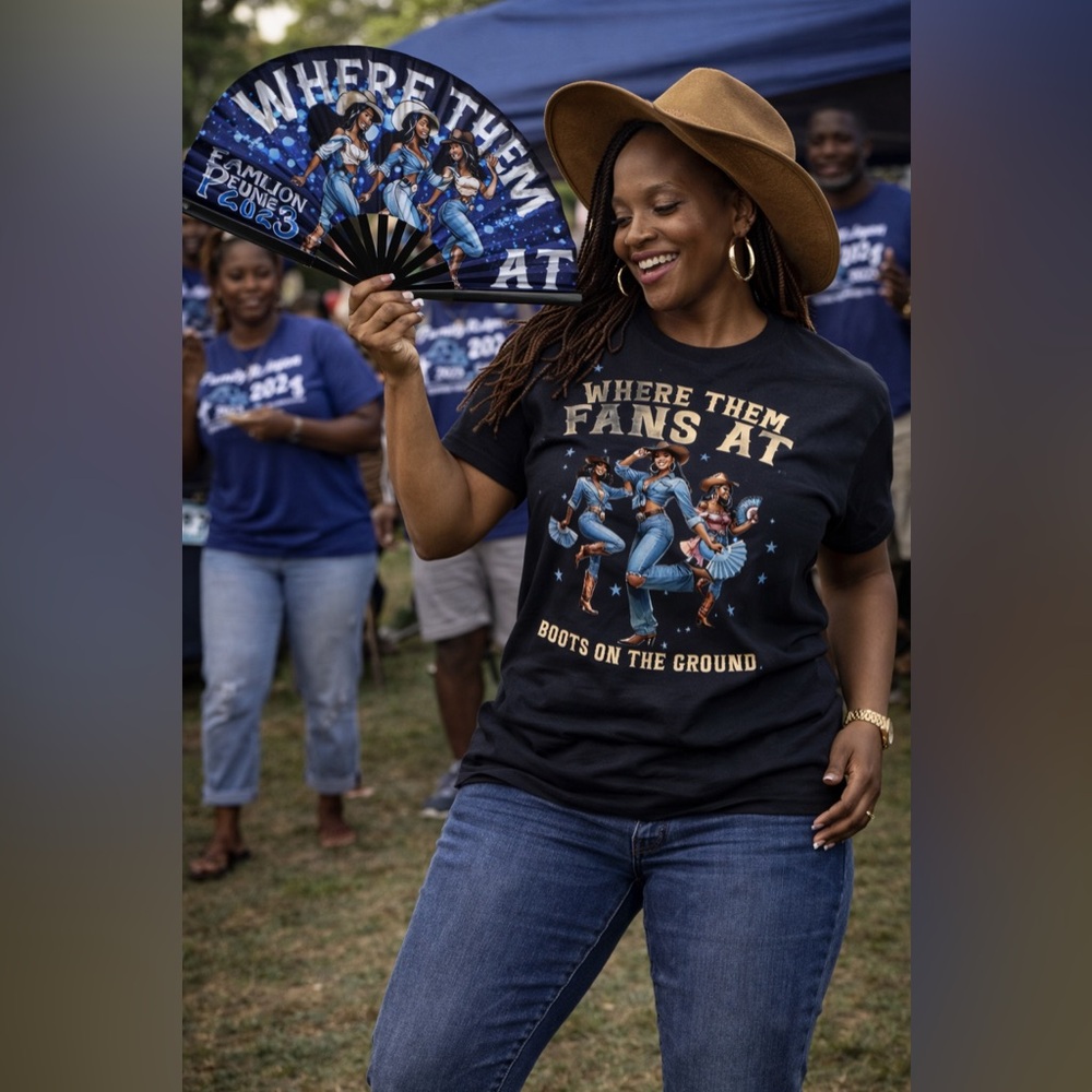 Boots On The Ground “Where Them Fans At” printed T-Shirts